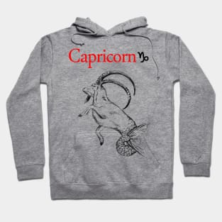 Capricorn print Hoodie